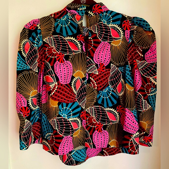 Farm Rio shell print blouse - Picture 2 of 3